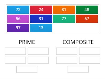 PRIME AND COMPOSITE NUMBERS