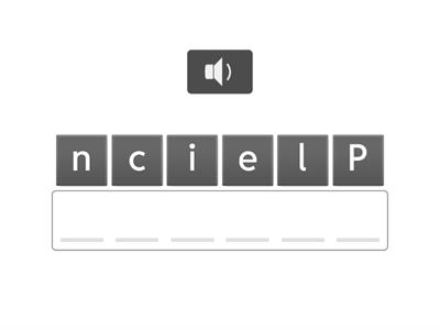 Materiale scolastico in inglese