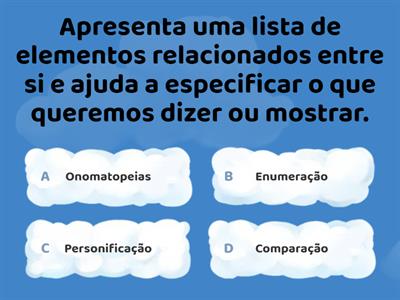 Recursos expressivos 5.º ano - definições