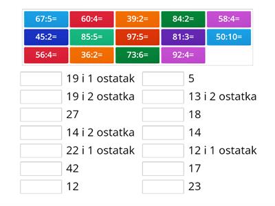 Pisano dijeljenje dvoznamenkastog broja jednoznamenkastim