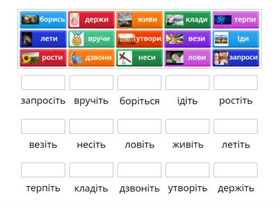 Наказові дієслова ти, ви