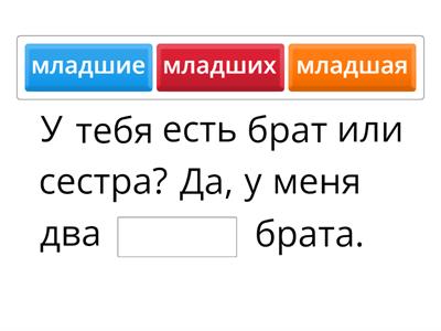 Родительный падеж: имя прилагательное и числительное