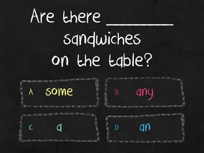 Some - Any - A/An (Countables vs Uncountables)