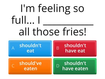 UPI Past Modals Quiz