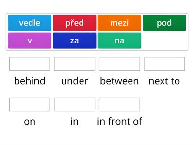 Prepositions of place