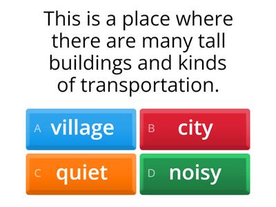 G4-T8-L4-CITY VS VILLAGE