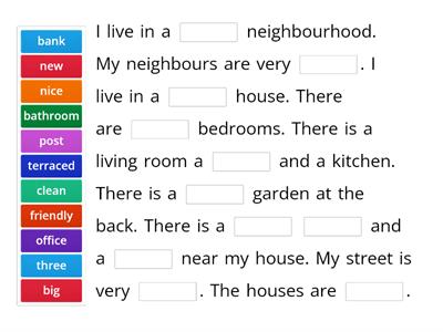 Neighbourhood - gap fill