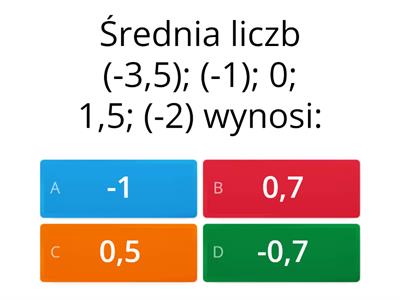 Działania na liczbach dodatnich i ujemnych