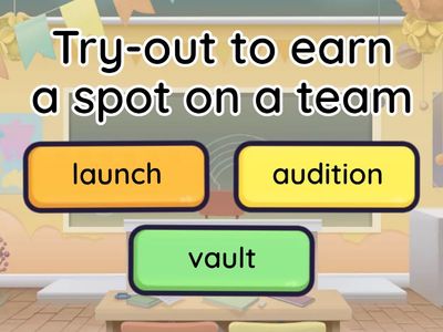 Vowel Team AU Vocabulary Quiz