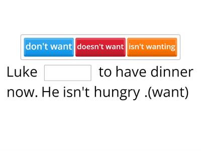 Present simple and continuous