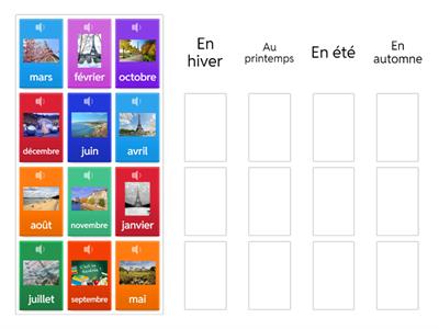  Les mois de l'année avec le son