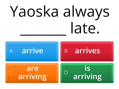 present simple vs continuous