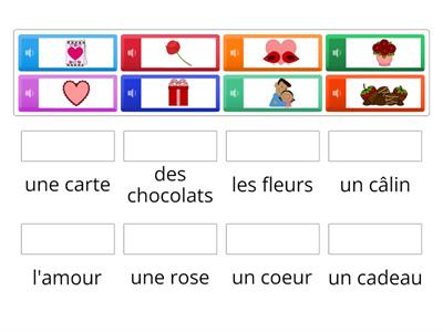 Les mots de saint-valentin