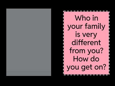 FAMILY MEMBERS PERSONALITIES
