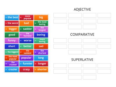 Comparatives and Superlatives
