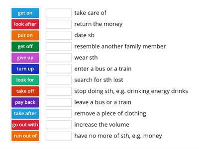 phrasal verbs-egzamin ósmoklasisty