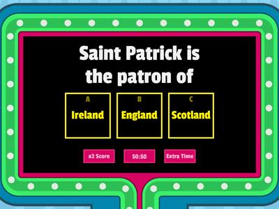 Saint Patrick's Day Quiz