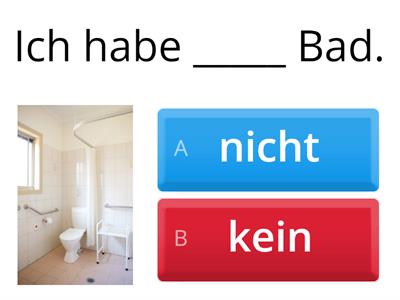 Nicht oder kein/keine?