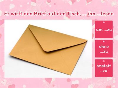 Statt ...zu, ohne ...zu, um...zu