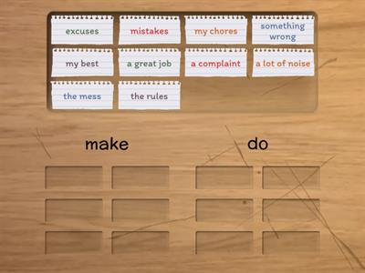 make vs do