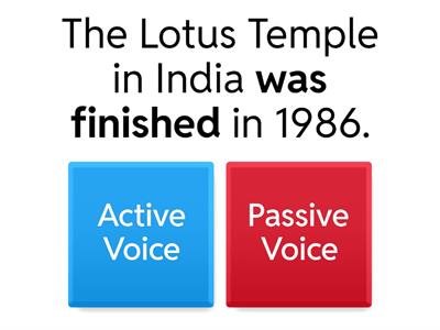 Active Voice or Passive Voice?