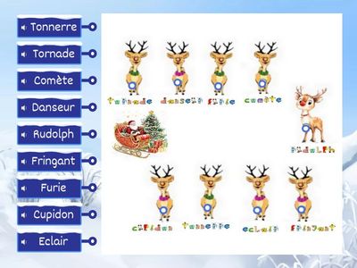 Jeu X10 - Les rennes du Père Noël