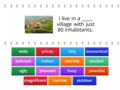 Adjectives to describe a city