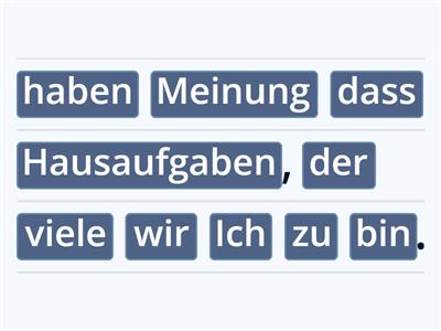 GER 205- Wortstellung- Redemittel- Meinungen, Vorlieben, Klischees