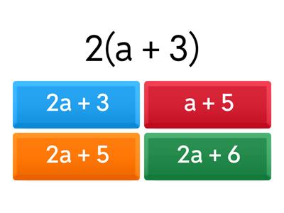 Expand Brackets Quiz 2