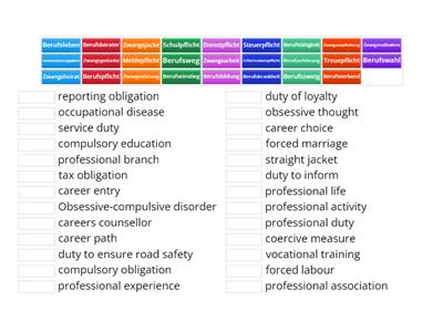 Beruf/Pflicht/Zwang...