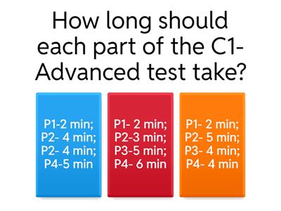 C1- Advanced Quiz