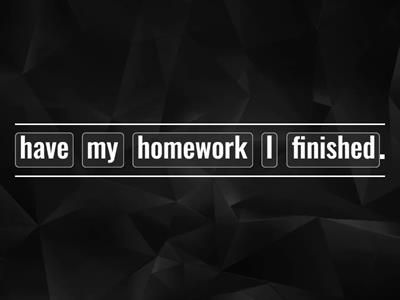 Present Perfect Sentences