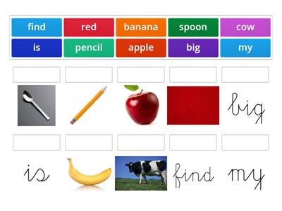 Edmark Word Group 3 Match up