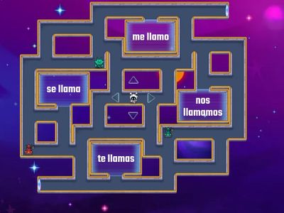 Verbo llamarse - Instantes - Maze chase 
