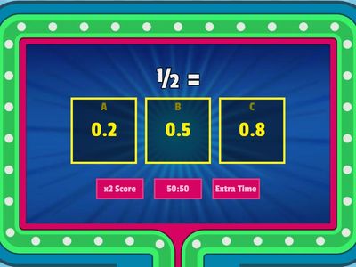 Fractions to decimal fractions.