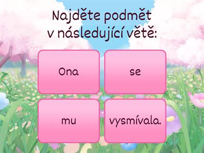 Podmět a přísudek 