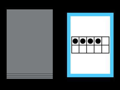 Ten Frame Random Cards Numbers 1-5