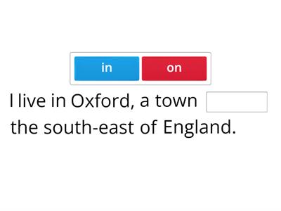 Project 3 - Unit 4 - prepositions
