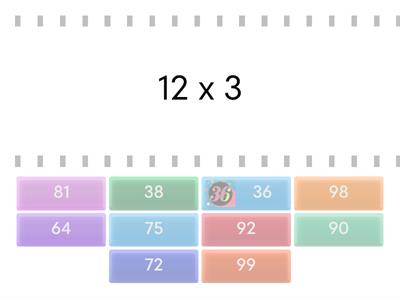 Умножение двузначного числа на однозначное