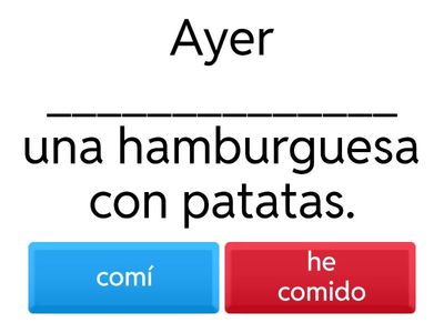 Pretérito perfecto compuesto vs pretérito perfecto simple