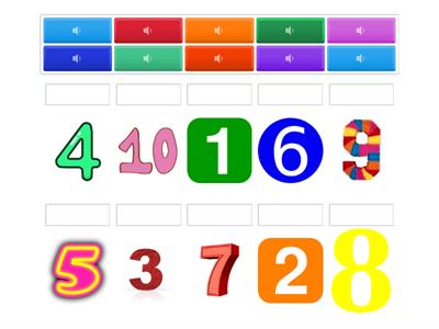 numbers from 1 to 10