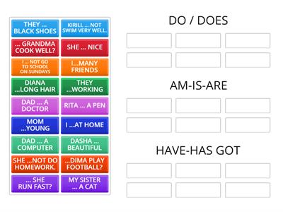 DO-DOES, AM-IS-ARE, HAVE-HAS GOT