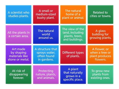 B4-I2 ETM Botanic Gardens Bingo