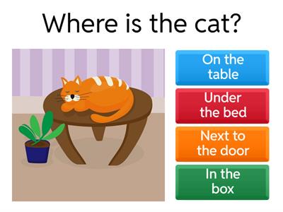 Prepositions of Place and Movement Quiz