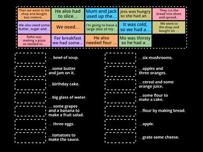 Countable and Uncountable Nouns Sentences