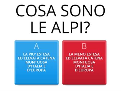 GEOGRAFIA: ALPI E APPENNINI