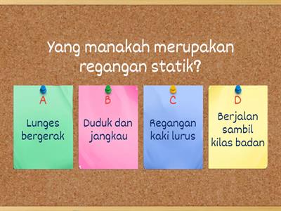 KUIZ PENDIDIKAN JASMANI AKTIVITI REGANGAN TAHUN 3