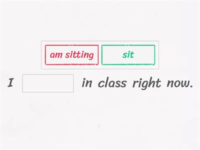 Present Continuous vs Simple Present