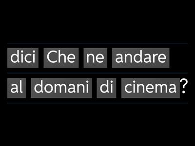 Fare proposte, accettare, rifiiutare