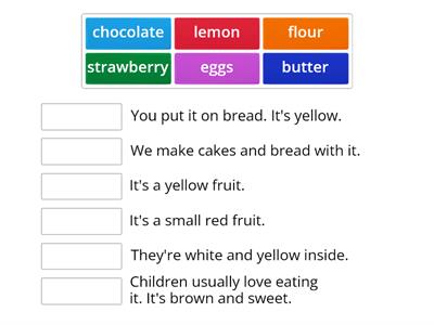 Food definitions